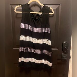 Plus Size Sequins Sleeves Shell Tank 22/24